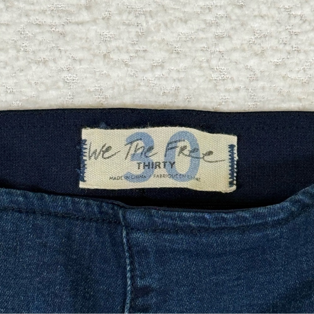 Free People ESF-12702 Women Penny Pull-On Flare Denim Blue Size 30 - Picture 6 of 11